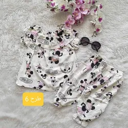 ست بلوز شلوارک نخی *