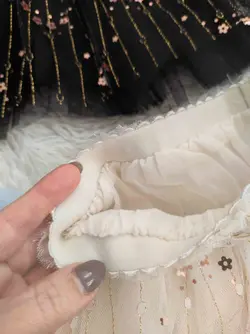 دامن مجلسی پولک طلایی (وارداتی)