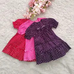 پیراهن عروسکی خال خالی