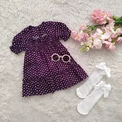 پیراهن عروسکی خال خالی