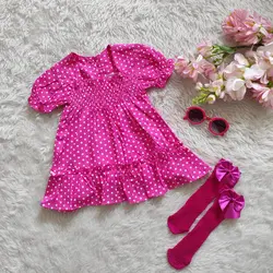 پیراهن عروسکی خال خالی