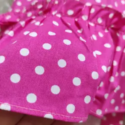 پیراهن عروسکی خال خالی