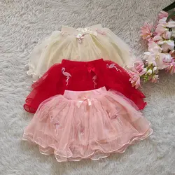 دامن عروسکی طرح دار (فلامینگو)