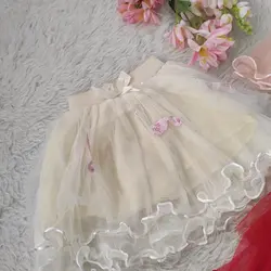 دامن عروسکی طرح دار (فلامینگو)