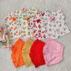 ست شومیز و شلوارک گیلاسی