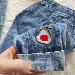 شلوار جین وارداتی طرح میوه