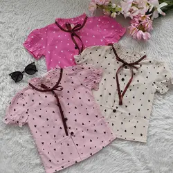 شومیز طرح قلب وارداتی