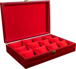 جعبه ساعت مچی و زیورآلات مدلTW-2169-Red1