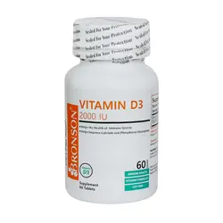 قیمت، مشخصات و خرید قرص ویتامین D3 2000 واحد برونسون - دیجی طب