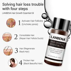 روغن رشد و تقویت موی لانبنا lanbena