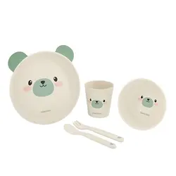 سرویس ظرف غذاخوری بامبو کیکابو طرح خرس