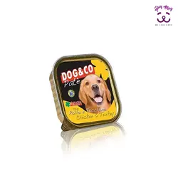 خوراک کاسه ای سگ با طعم گوشت مرغ و بوقلمون داگ&کو