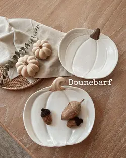 بشقاب طرح کدو