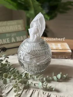 جا دستمال شیشه ای