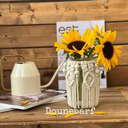 گلدون مکرومه مهره دار ( 10332 )