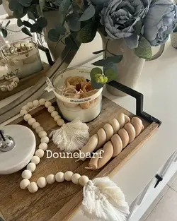 مهره چوبی مکرومه(10185)