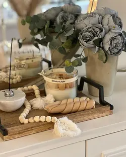 مهره چوبی مکرومه(10185)