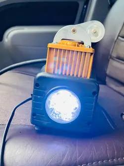 پمپ باد فندکی دیجیتالی چراغ دار digital disply gauge