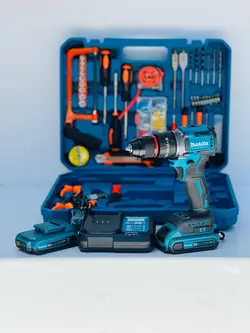دریل شارژی ماکیتا براشلس 36 ولت جعبه بزرگ makita full 36 v