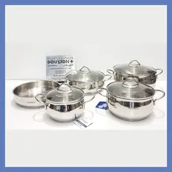 سرویس قابلمه 9 پارچه استیل مدل dp-730 | دایتون پلاس ایران