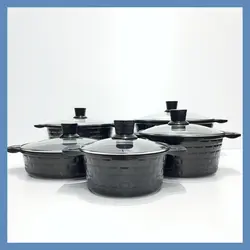 سرویس قابلمه گرانیتی 10 پارچه دایتون پلاس آلمان مدل DP-760مشکی