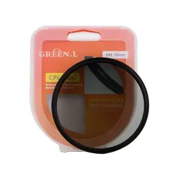 فیلتر پلاریزه نازک Slim CPL برندGreen.L _ دهانه 58mm | فروشگاه دریم لایت