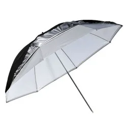 چتر بازتابی نقره‌ای-مشکی 90cm | فروشگاه دریم لایت