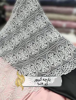 پارچه گیپور کتان - کد 6019