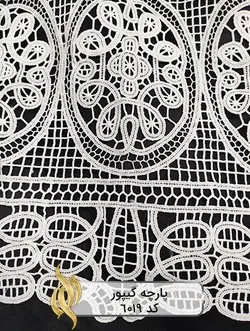 پارچه گیپور کتان - کد 6019