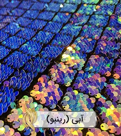 پارچه پولکی زمینه‌مخمل لوزی