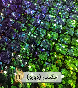 پارچه پولکی زمینه‌مخمل لوزی