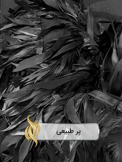 پر طبیعی ( مشکی ) - دکتر پارچه | بازار خرید آنلاین پارچه