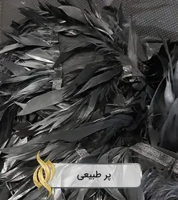 پر طبیعی ( مشکی ) - دکتر پارچه | بازار خرید آنلاین پارچه