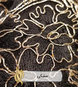 پارچه دانتل قیطون‌دوزی امبرودری (گل‌دوزی شده) - دکتر پارچه | بازار خرید آنلاین پارچه