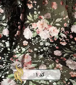 پارچه اورگانزا گل‌دار (حریر شیشه‌ای) - دکتر پارچه | بازار خرید آنلاین پارچه