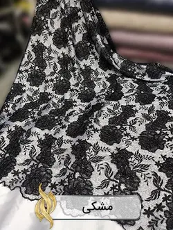 پارچه دانتل امبرودری - کد 1026