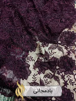 پارچه دانتل امبرودری - کد 1026