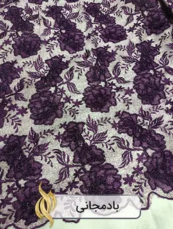 پارچه دانتل امبرودری - کد 1026