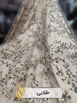 پارچه پولکی شکوفه‌ای - کد 2010