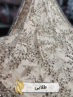 پارچه پولکی شکوفه‌ای - کد 2010