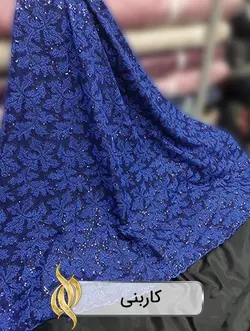 پارچه دانتل امبرودری - کد 1011