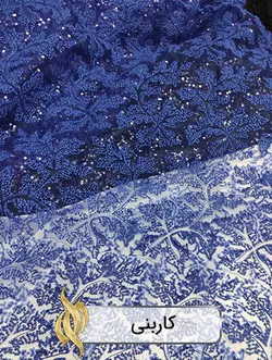 پارچه دانتل امبرودری - کد 1011