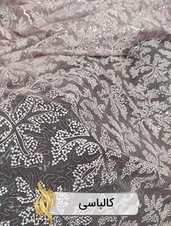 پارچه دانتل امبرودری - کد 1011