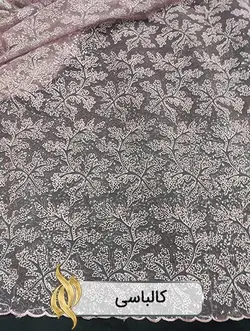 پارچه دانتل امبرودری - کد 1011