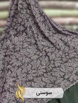 پارچه دانتل امبرودری - کد 1011