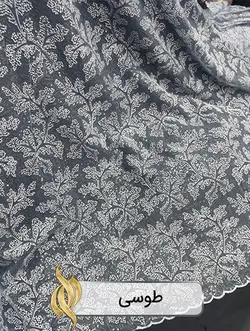 پارچه دانتل امبرودری - کد 1011