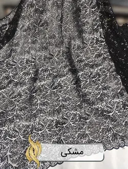 پارچه دانتل امبرودری - کد 1011