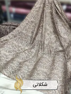 پارچه دانتل امبرودری - کد 1011