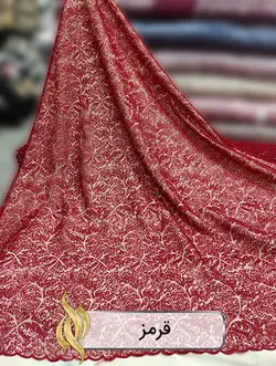 پارچه دانتل امبرودری - کد 1011