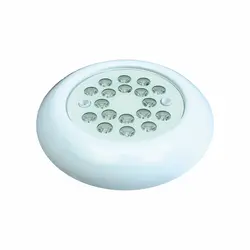 چراغ روکار استخری فلت 18 وات تک رنگ بدنه آلومینیوم ip68
